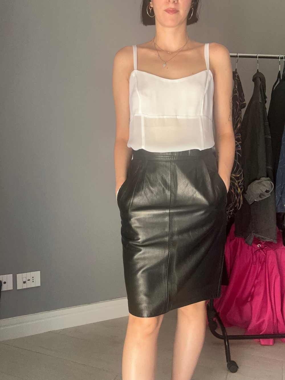 Abito bianco trasparente