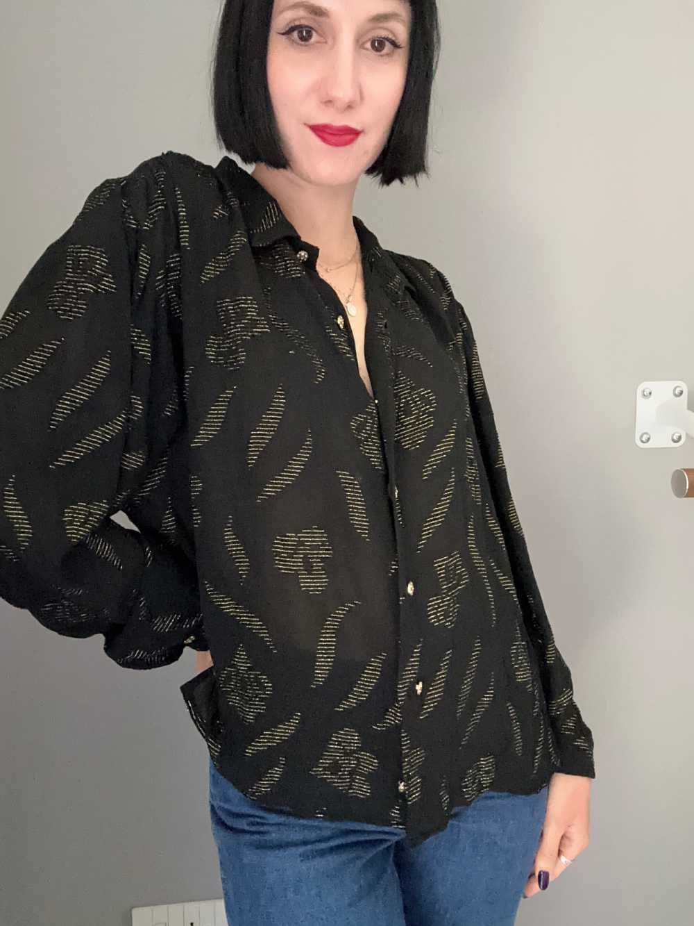 Camicia Courtney semitrasparente