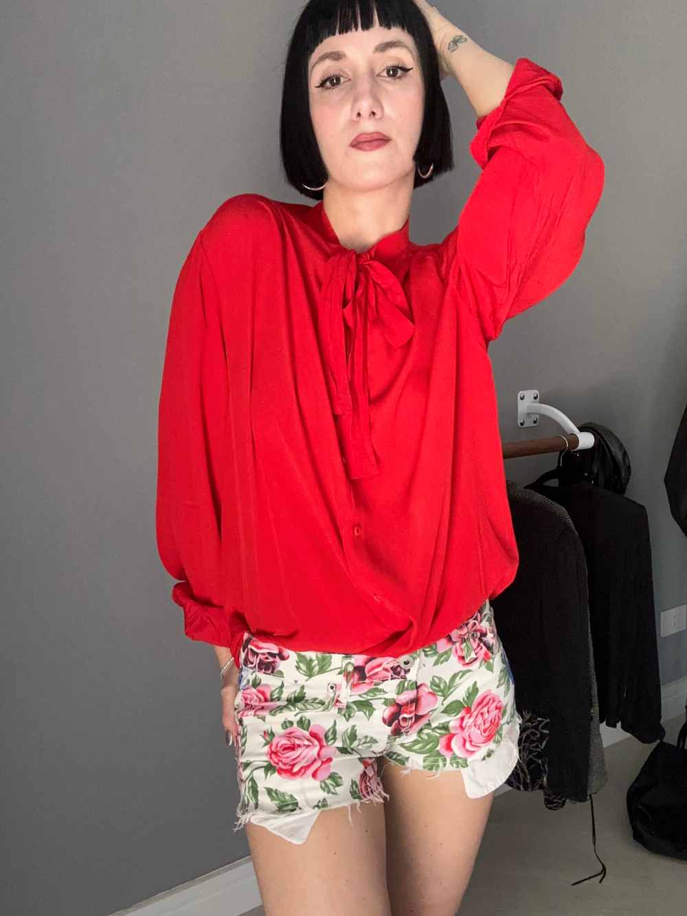 Camicia JOAN seta rossa