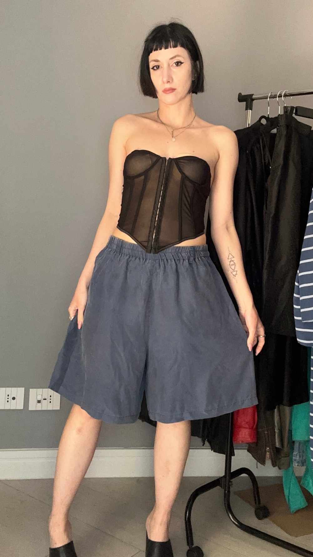 Pantaloncino pura seta
