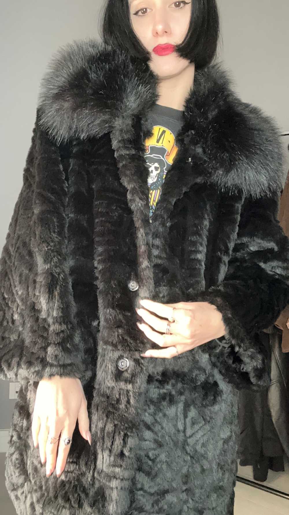 Rock faux fur