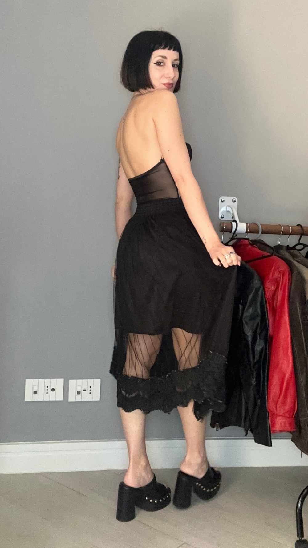 Gonna tulle e pizzo