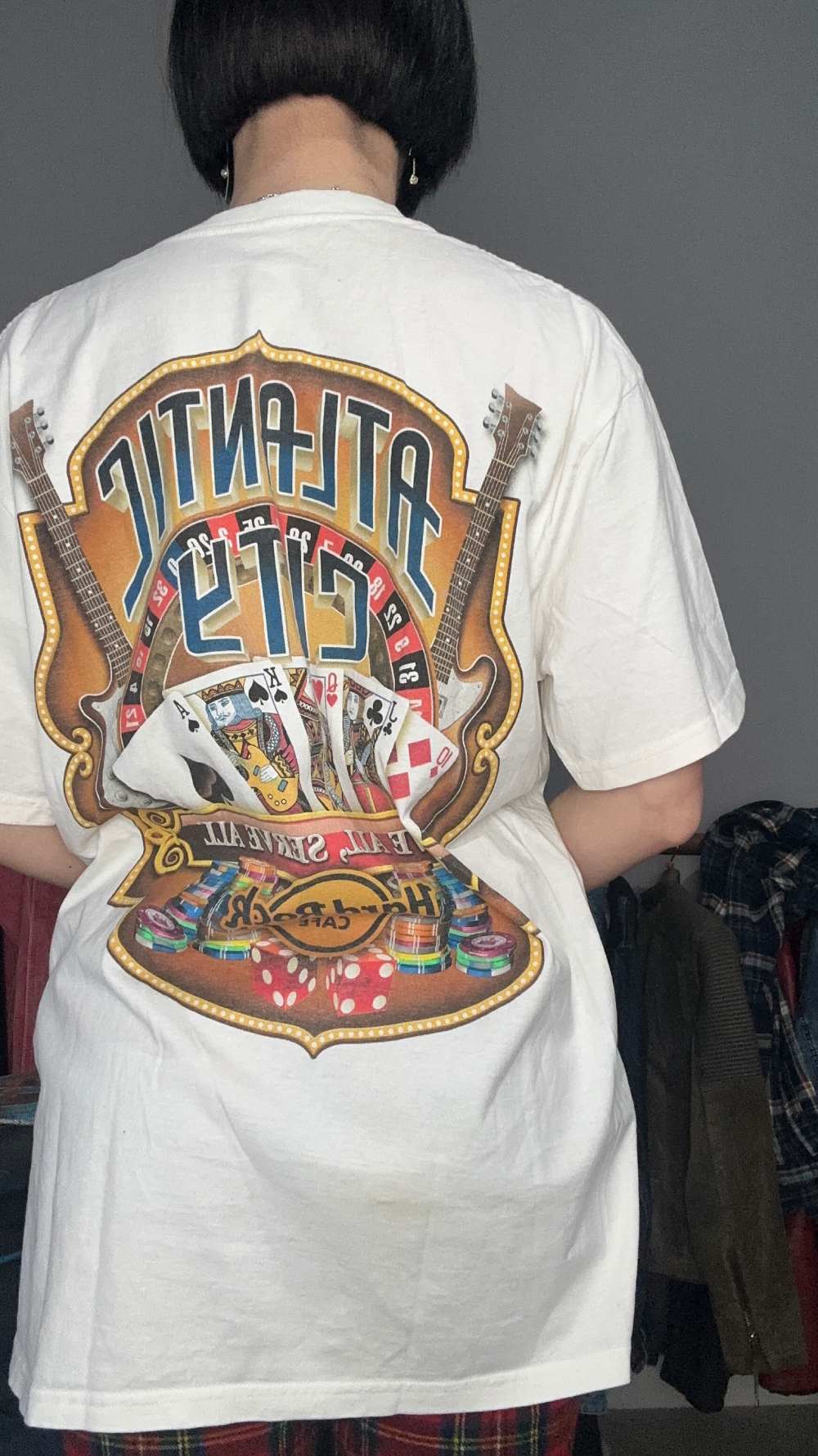 T-shirt Hard Rock bianca