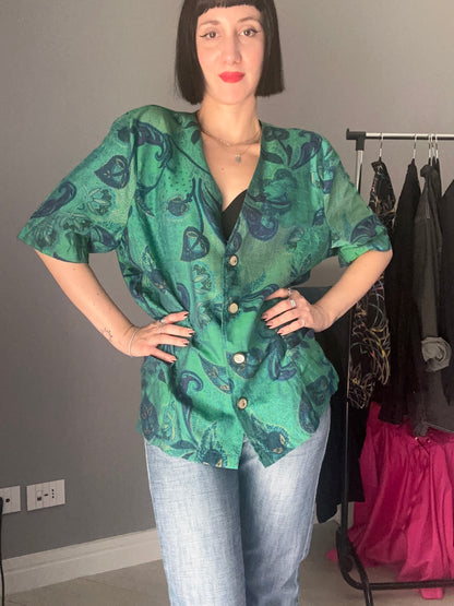 Giacca verde mezza manica