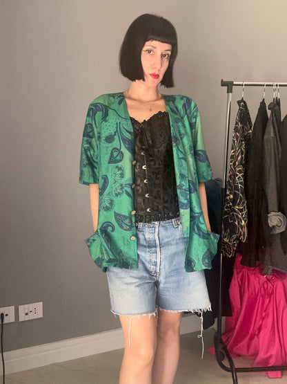 Giacca verde mezza manica