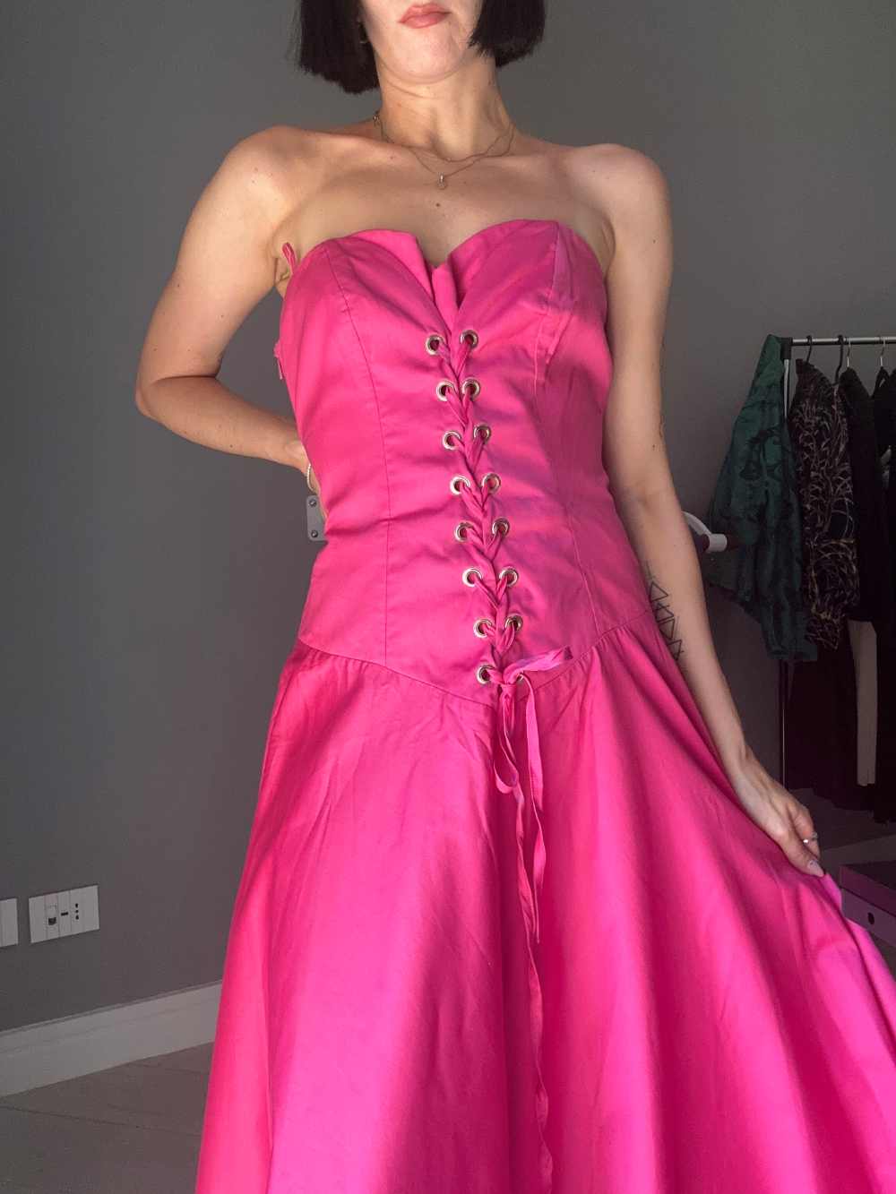 Fuchsia cocktail dress