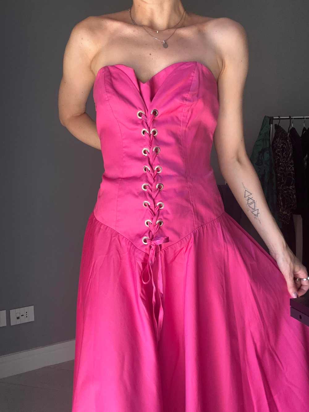 Fuchsia cocktail dress