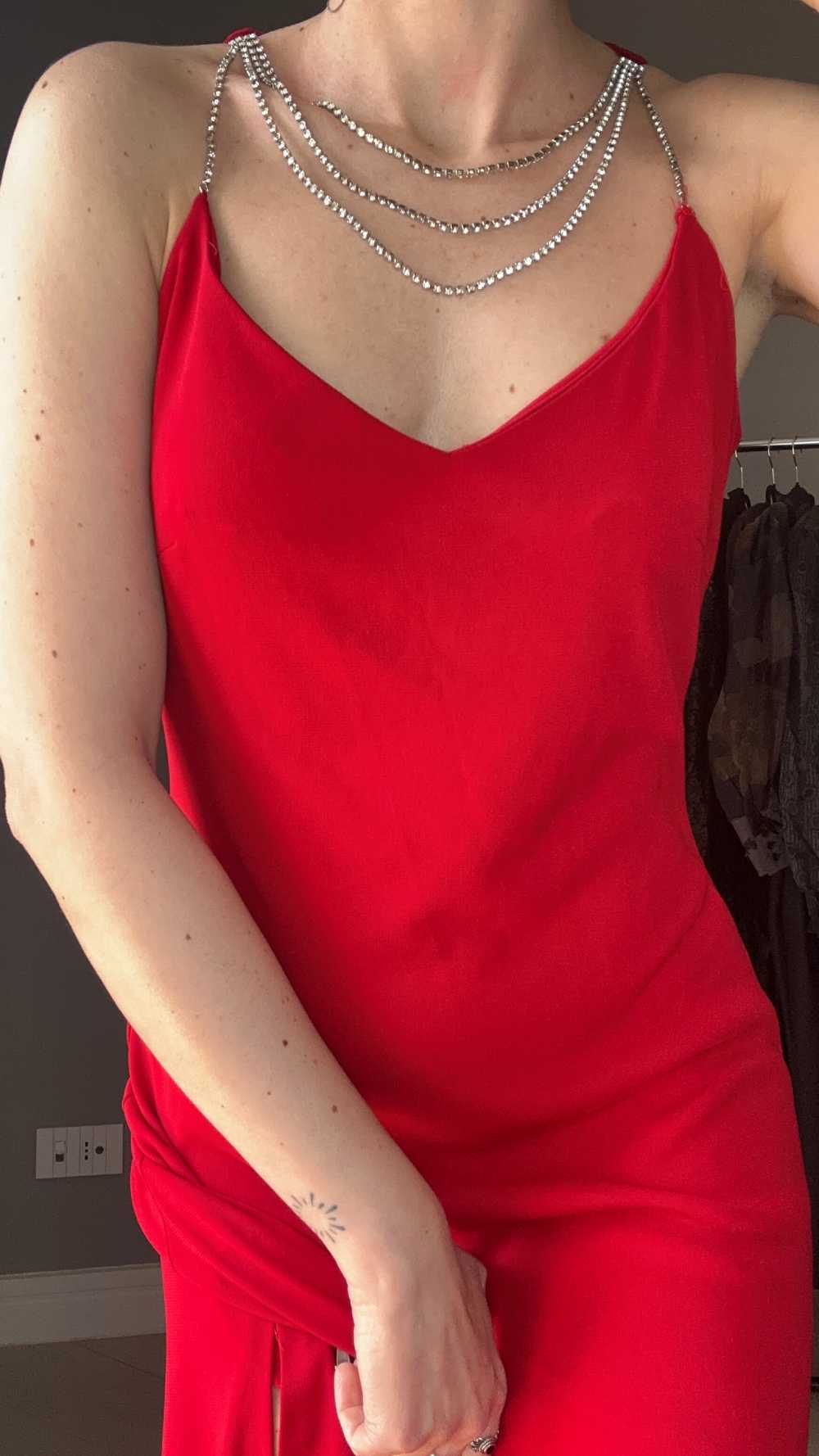 Abito rosso Luisa Spagnoli