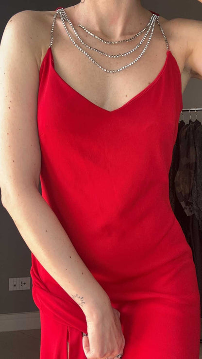 Abito rosso Luisa Spagnoli