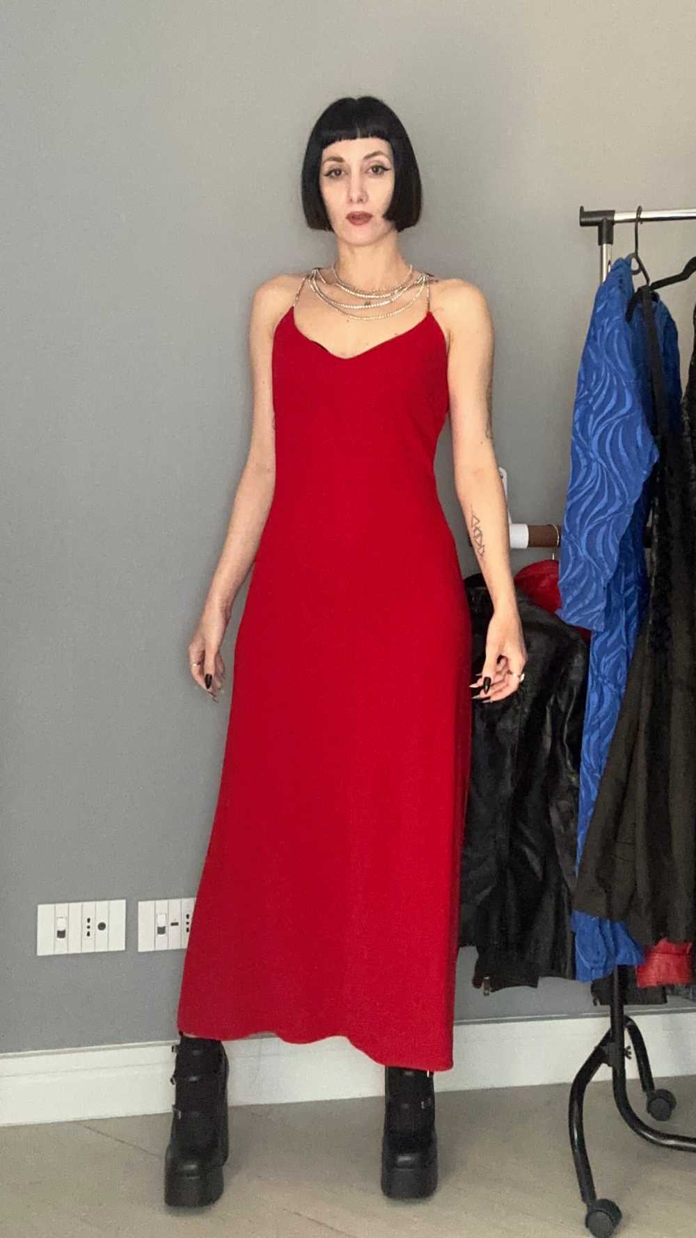 Abito rosso Luisa Spagnoli