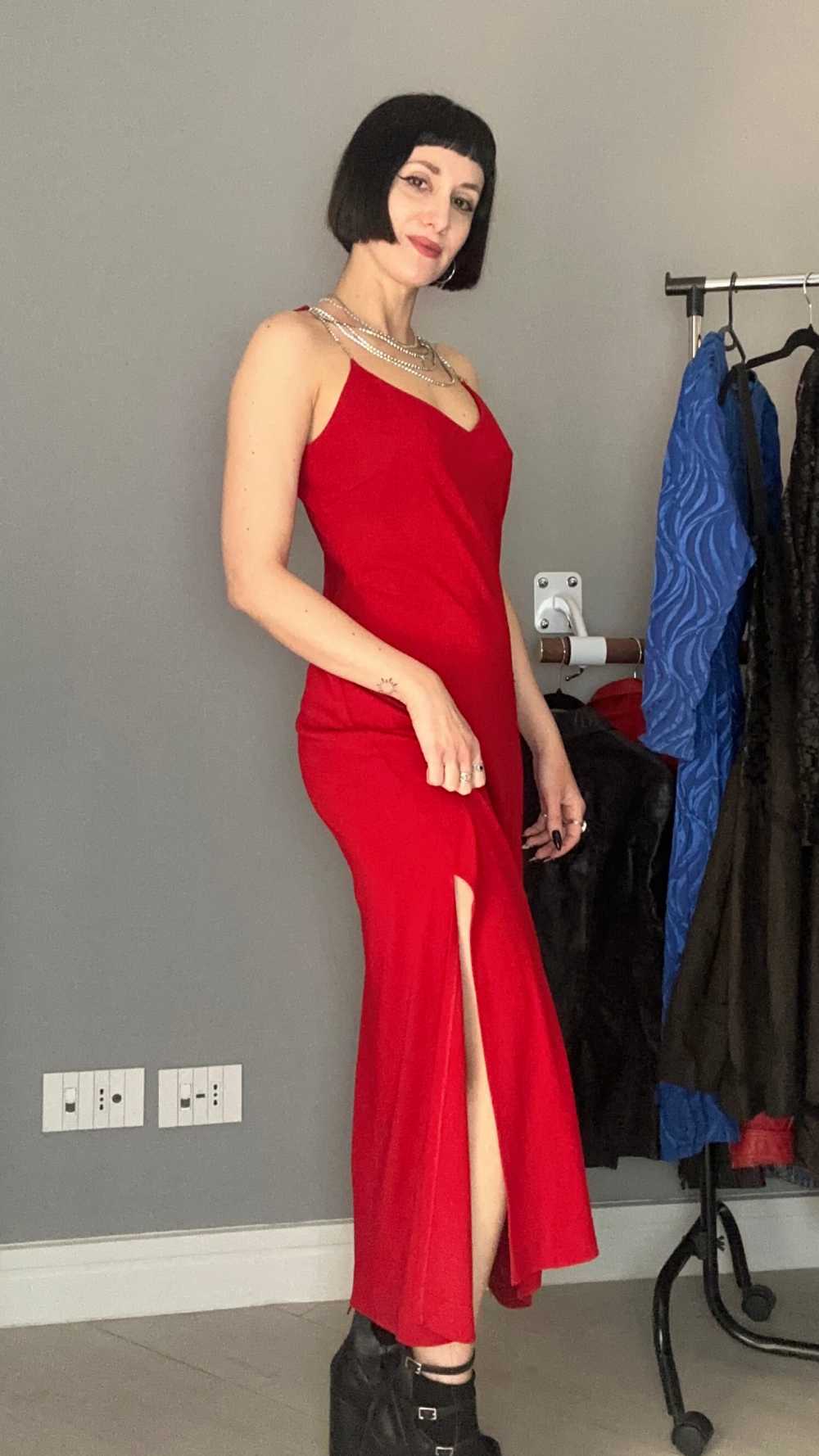 Abito rosso Luisa Spagnoli