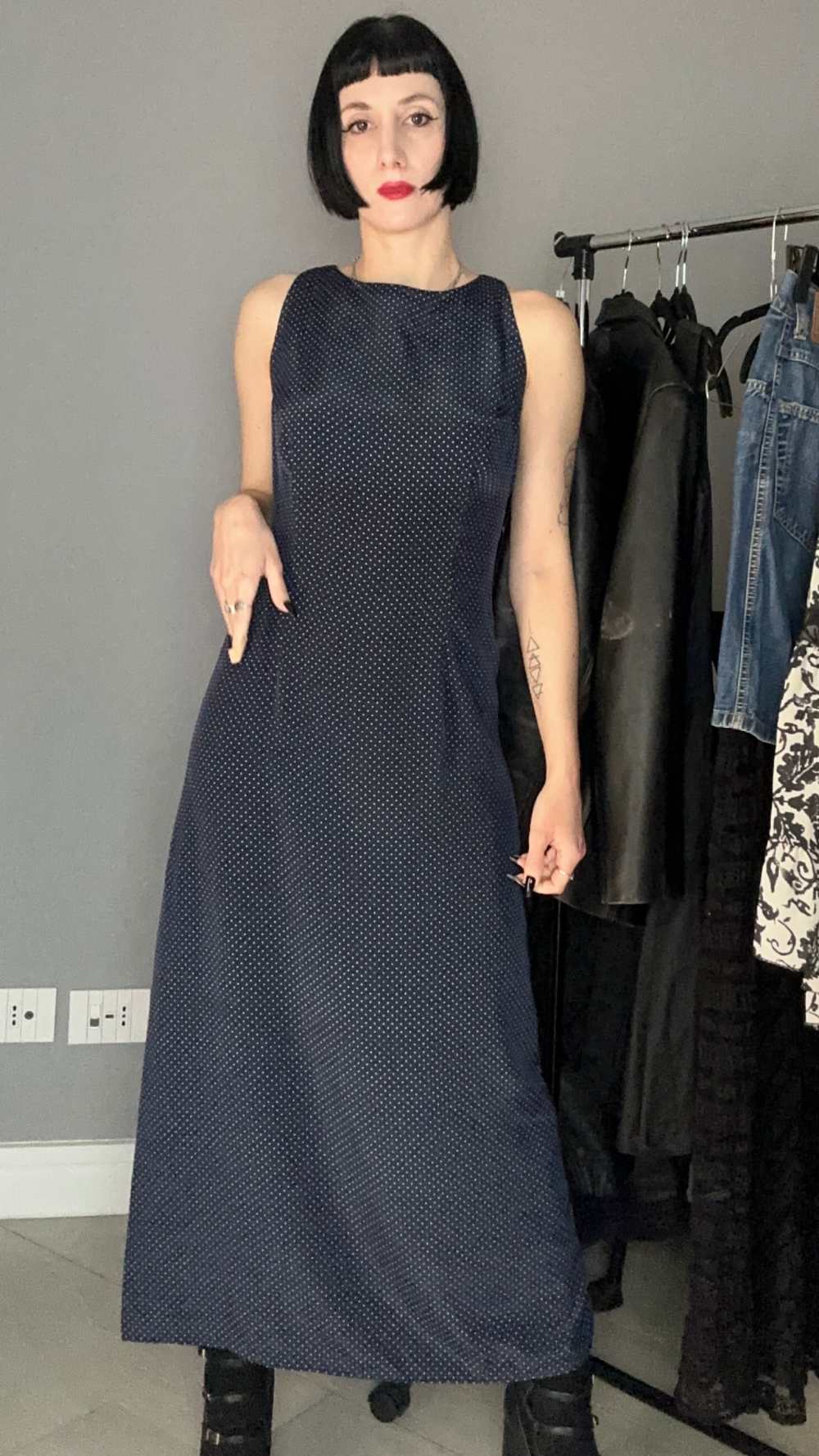 Abito sartoriale a pois
