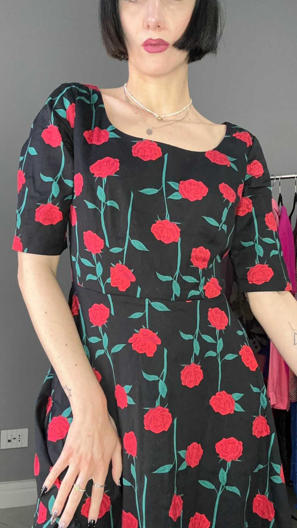 Abito Red Roses