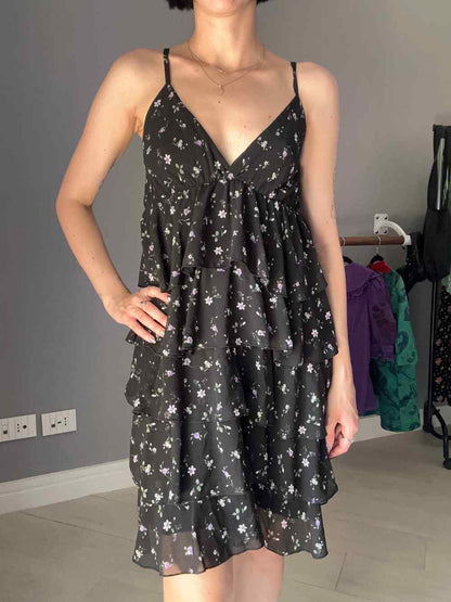 Abito a fiori con balze