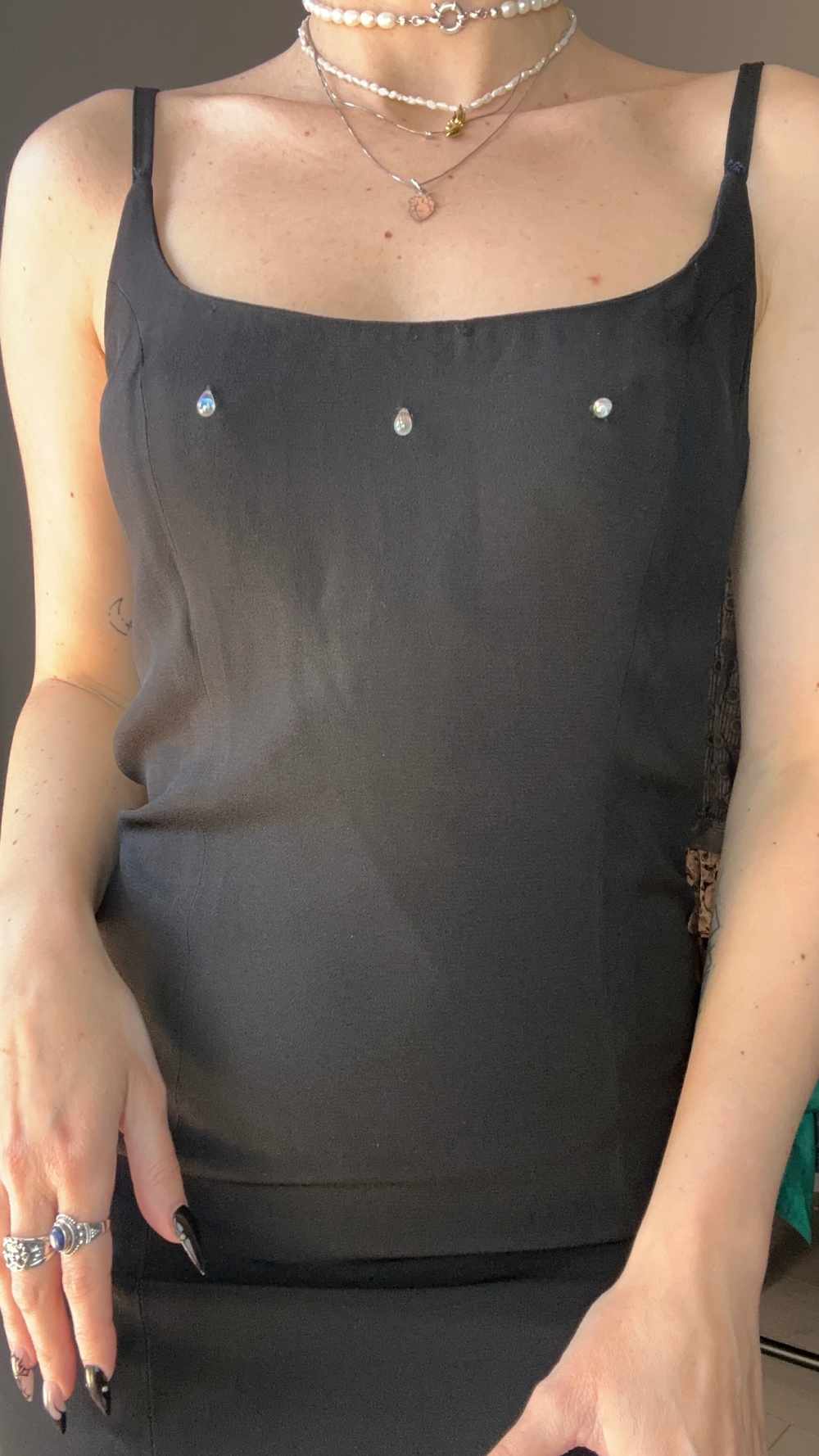 Abito nero goccia