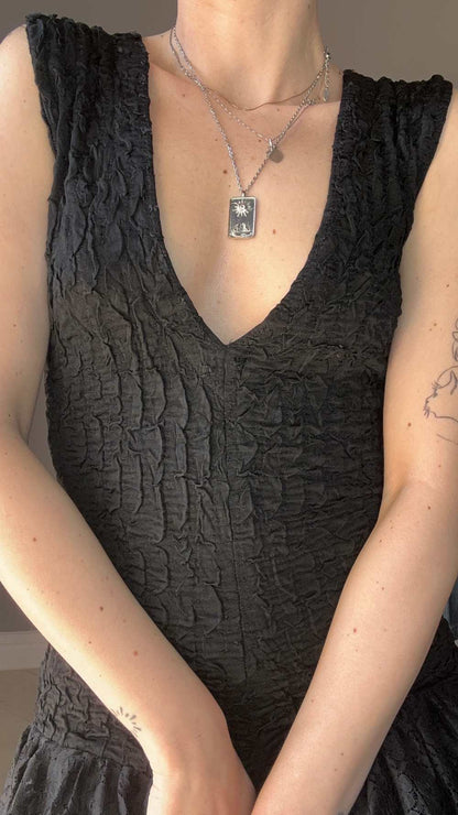 Black lace dress
