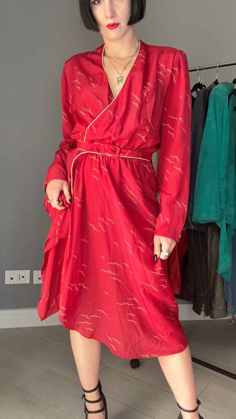 Red dress