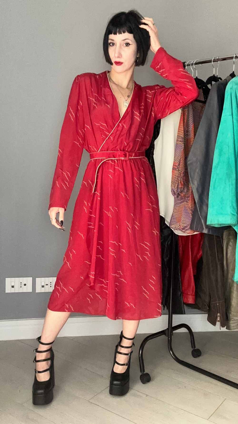 Red dress