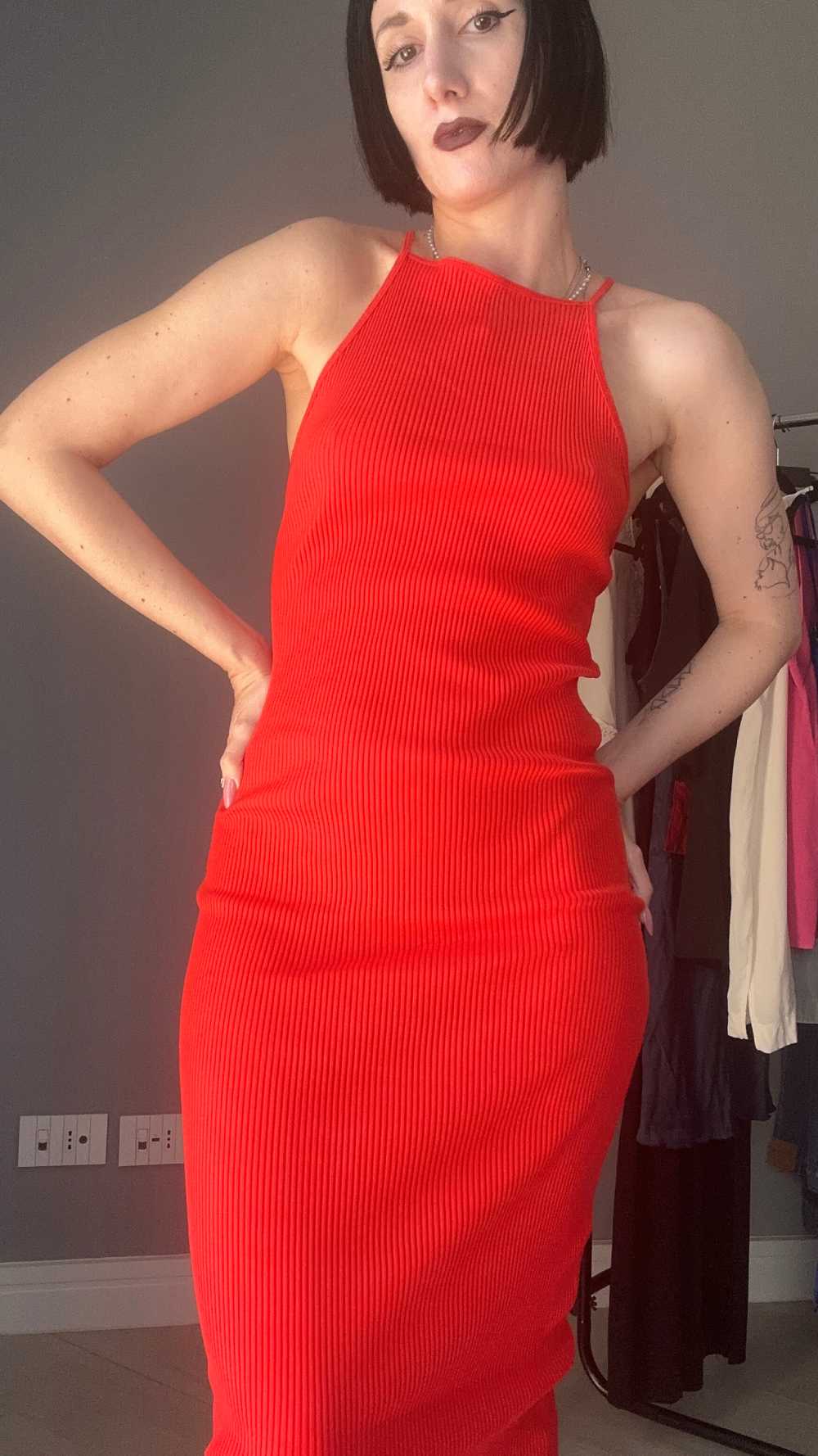 Abito Hot Red