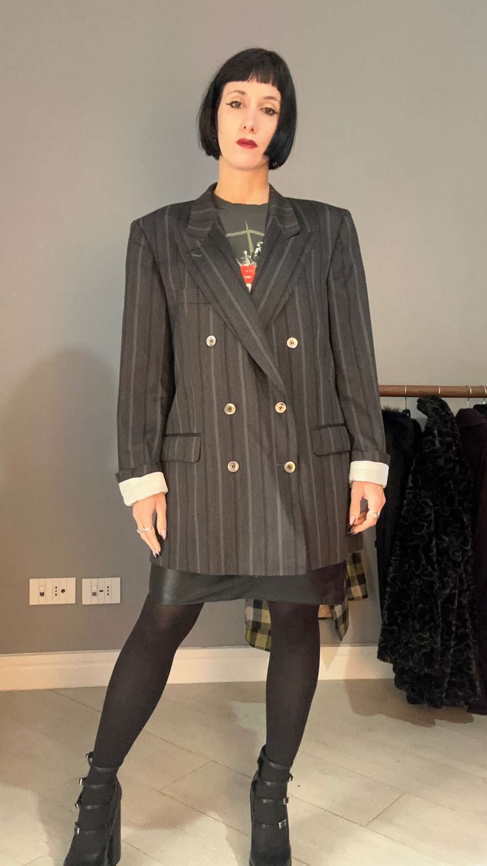 Blazer doppiopetto grigio