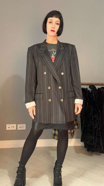 Blazer doppiopetto grigio