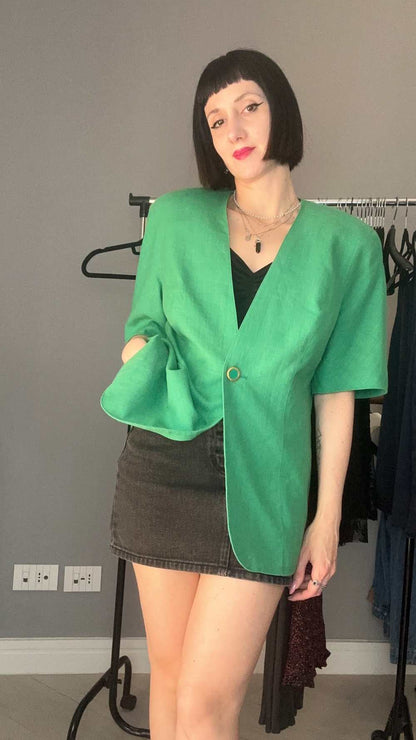 Green blazer