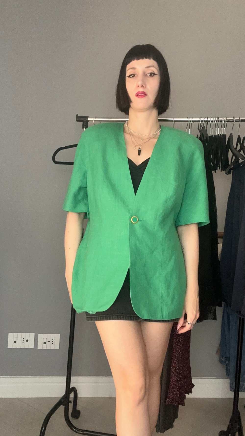 Green blazer