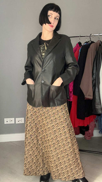Blazer in pelle