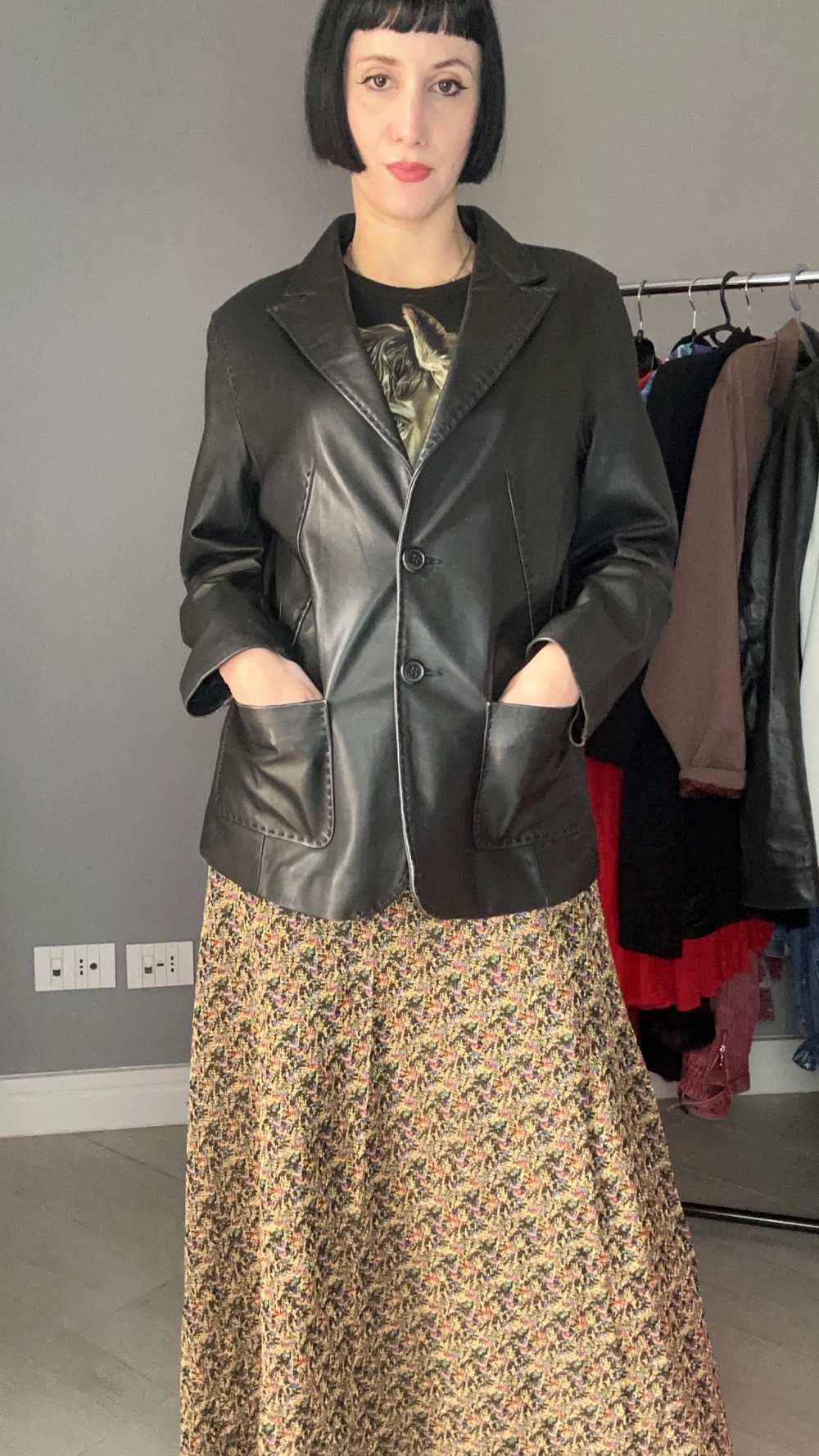 Blazer in pelle