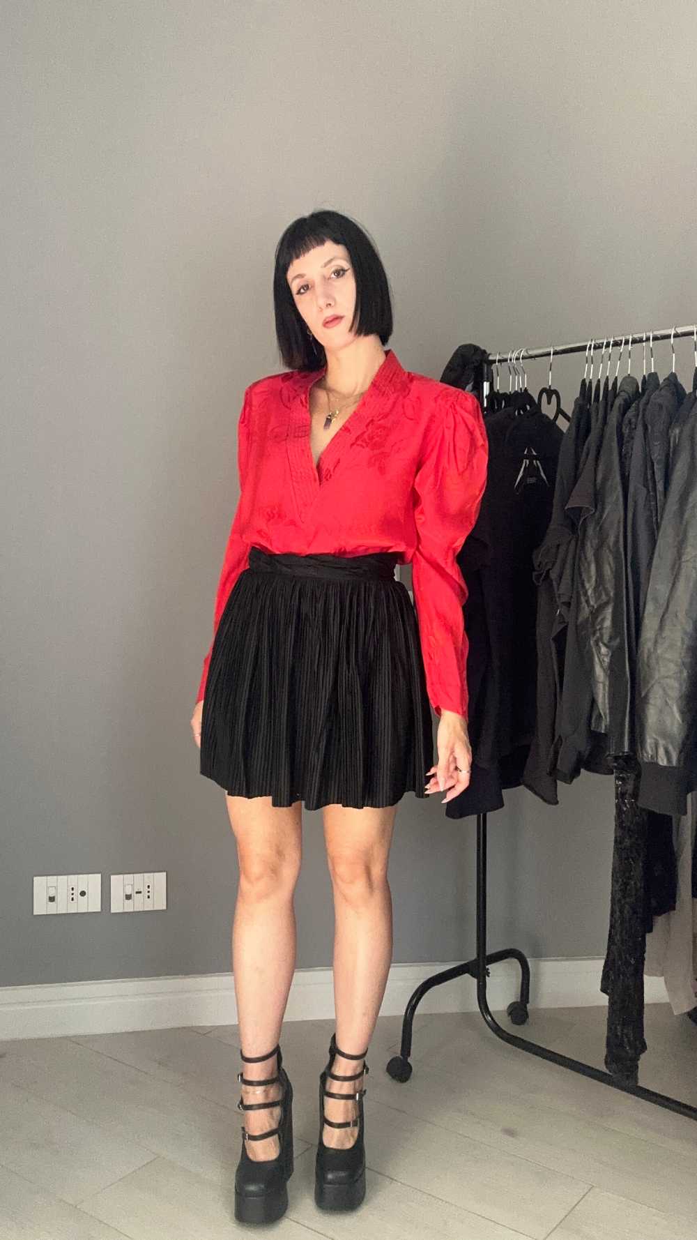 Dark cherry shirt