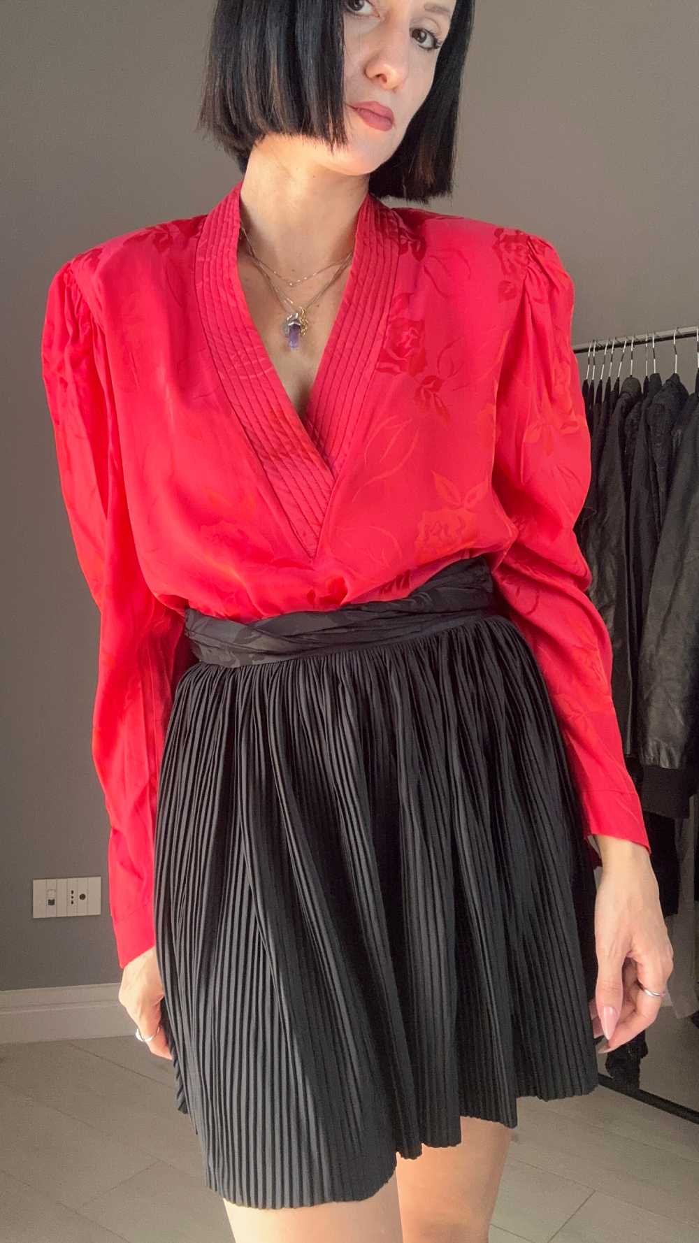 Dark cherry shirt