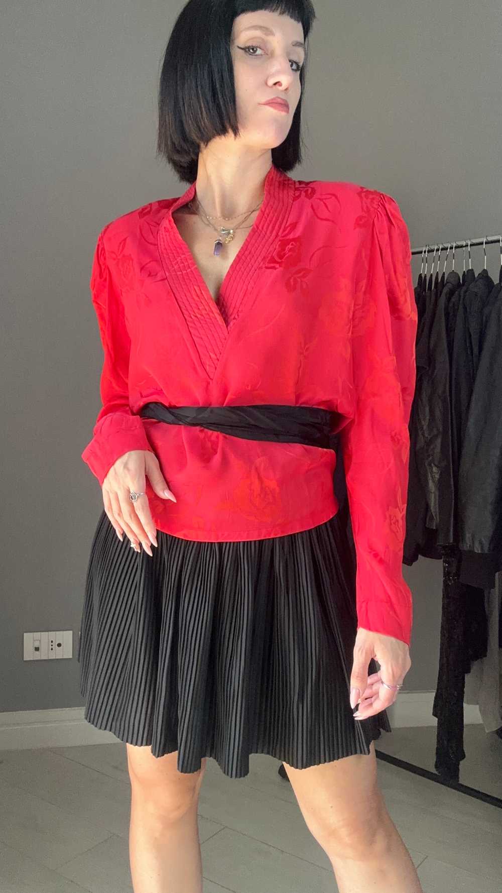 Dark cherry shirt