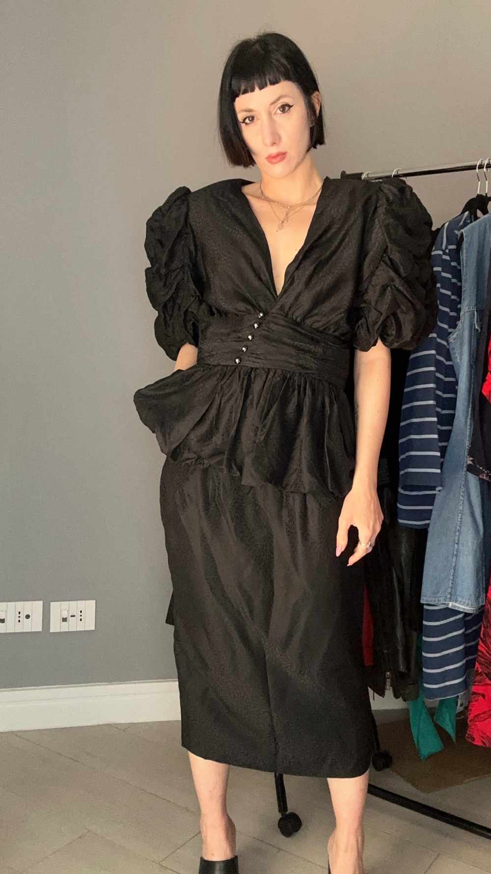 Blusa seta anni '80