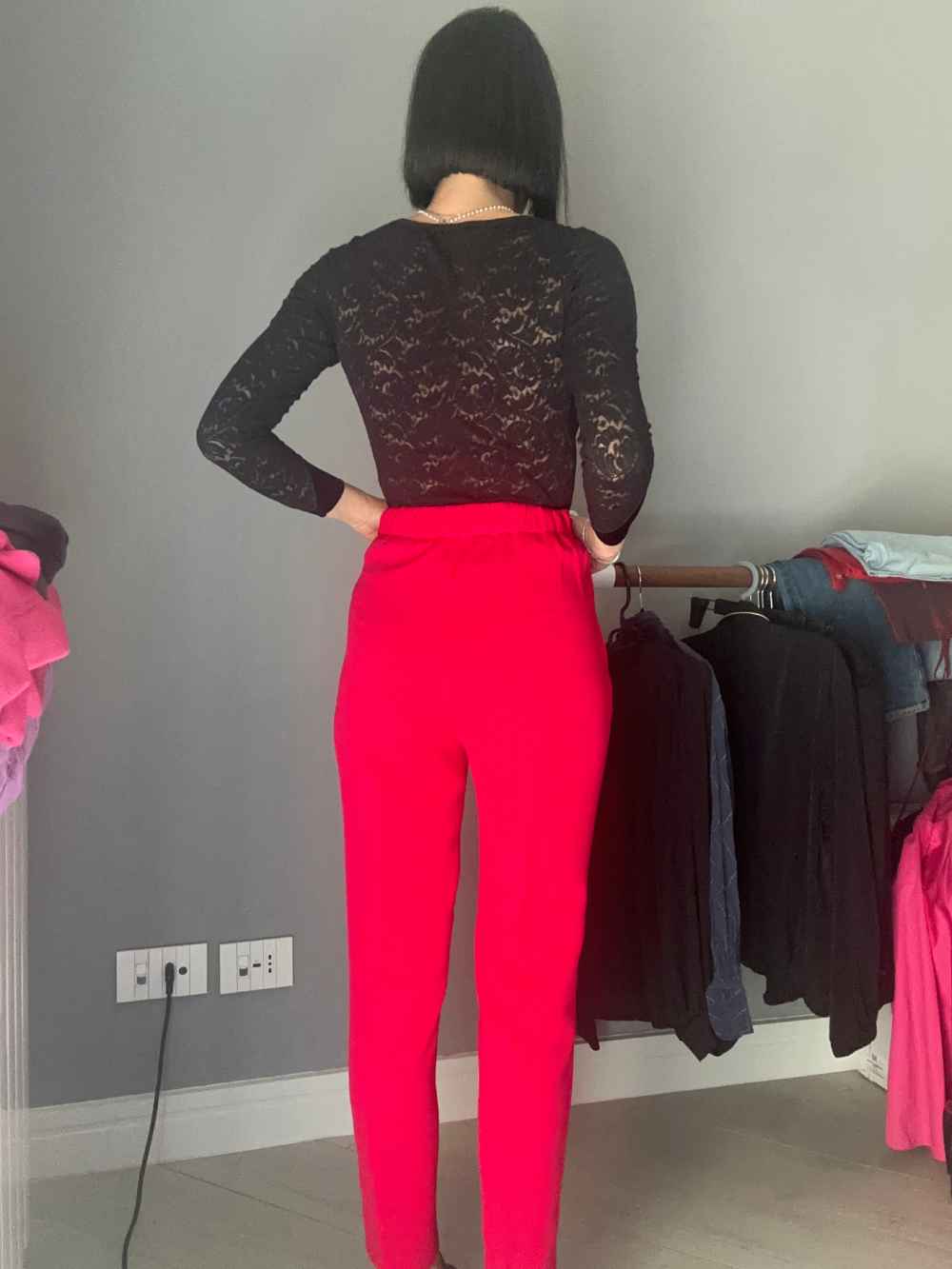 Pantalone fucsia Twinset