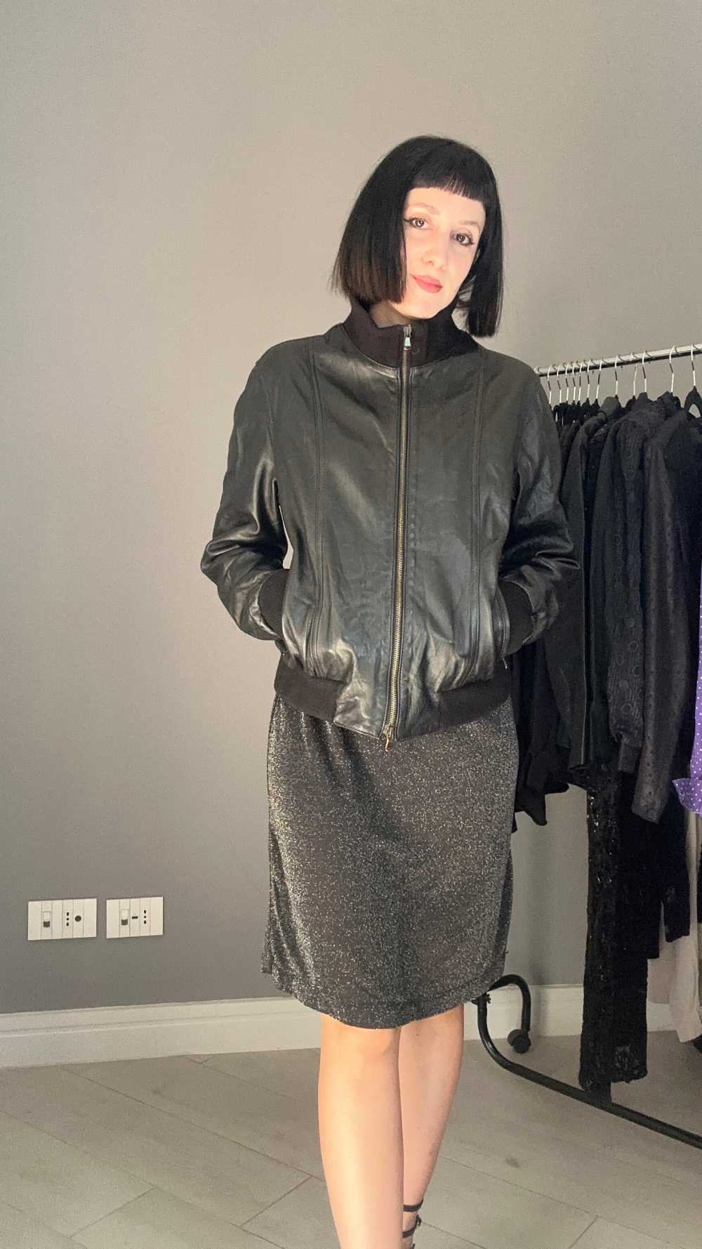 Bomber vera pelle Fearless