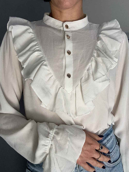 Camicia con volant