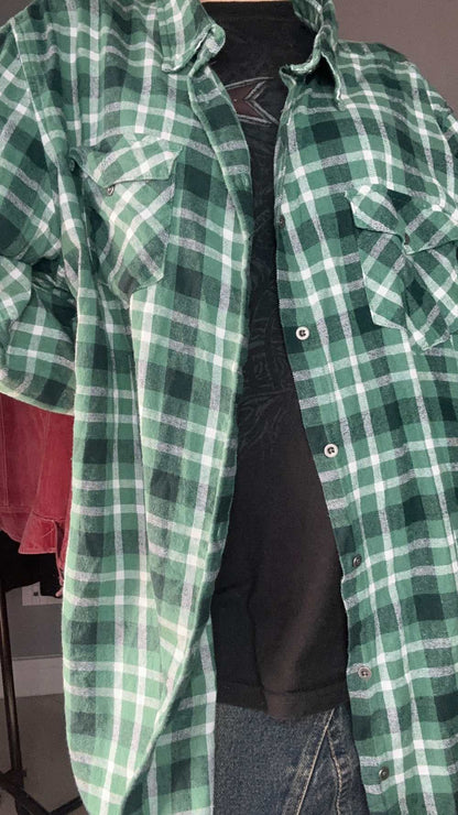 Camicia flanella verde