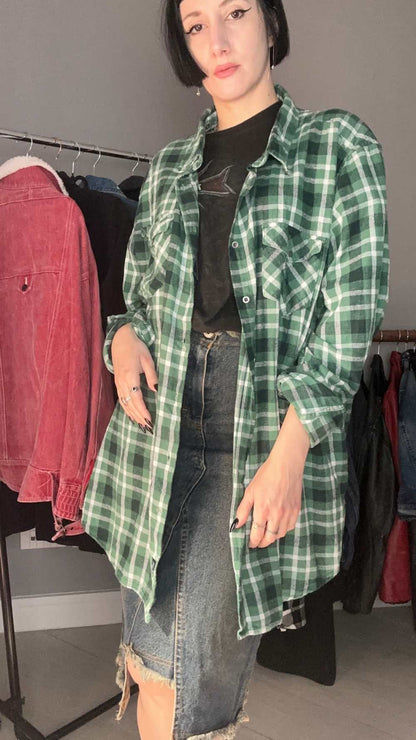 Camicia flanella verde