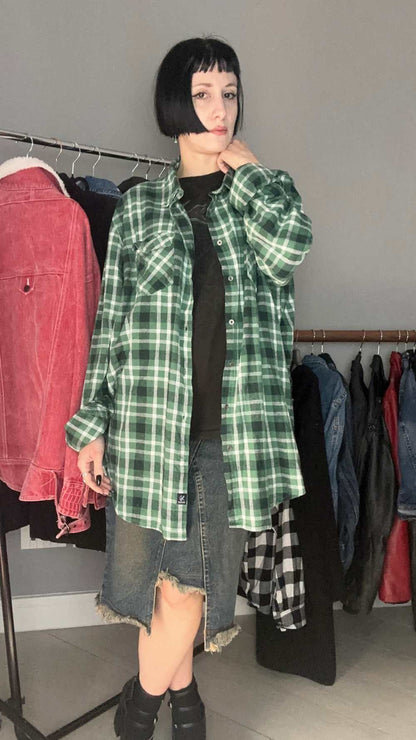 Camicia flanella verde