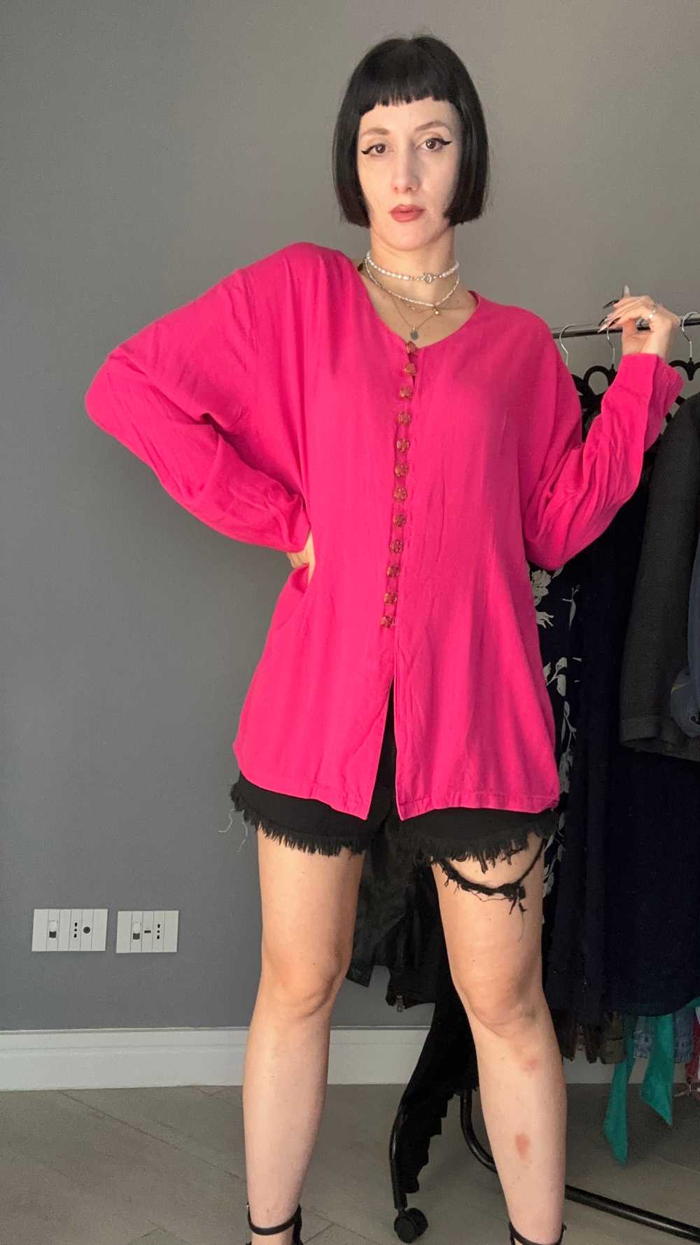 Camicia Romance fucsia