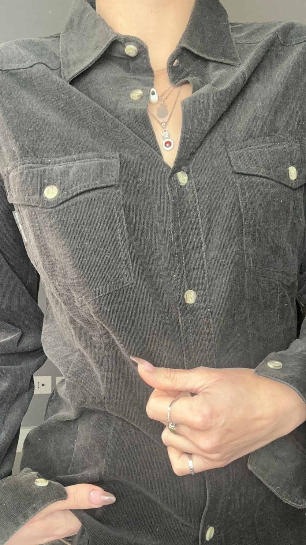 Camicia di velluto a coste