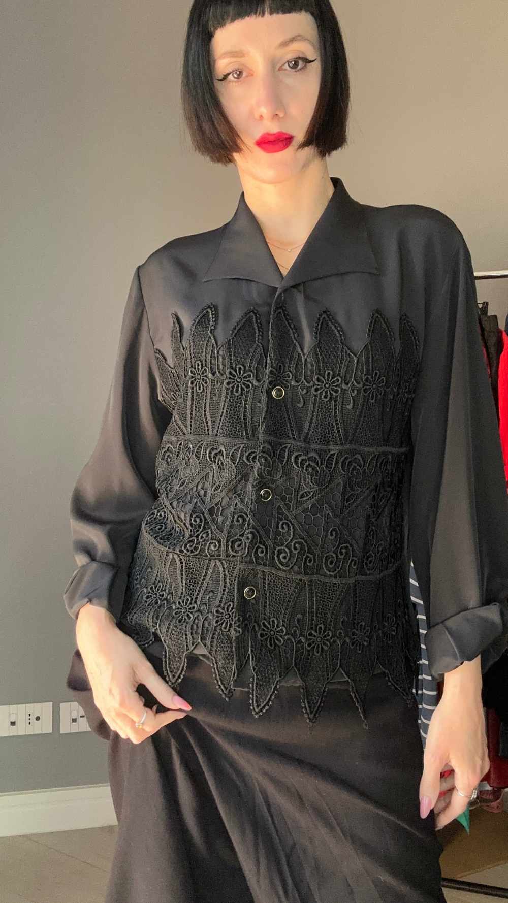 Camicia dark lace