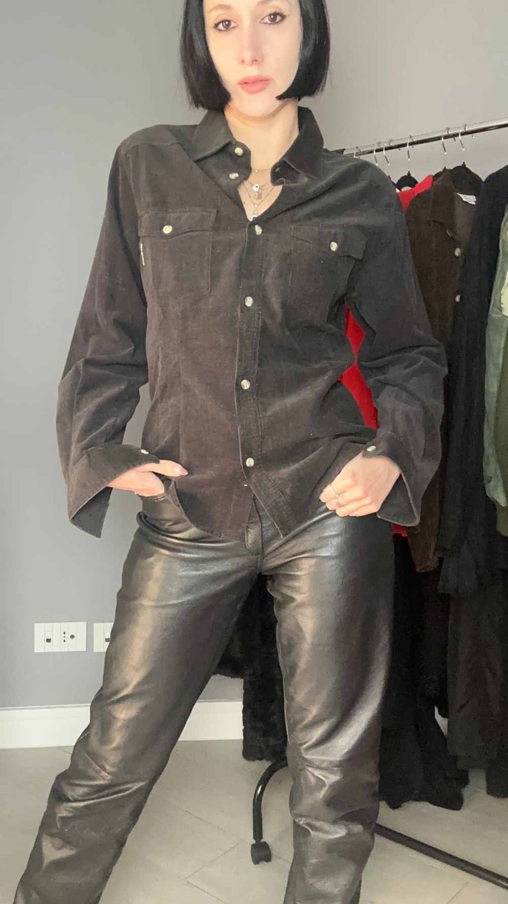 Camicia di velluto a coste