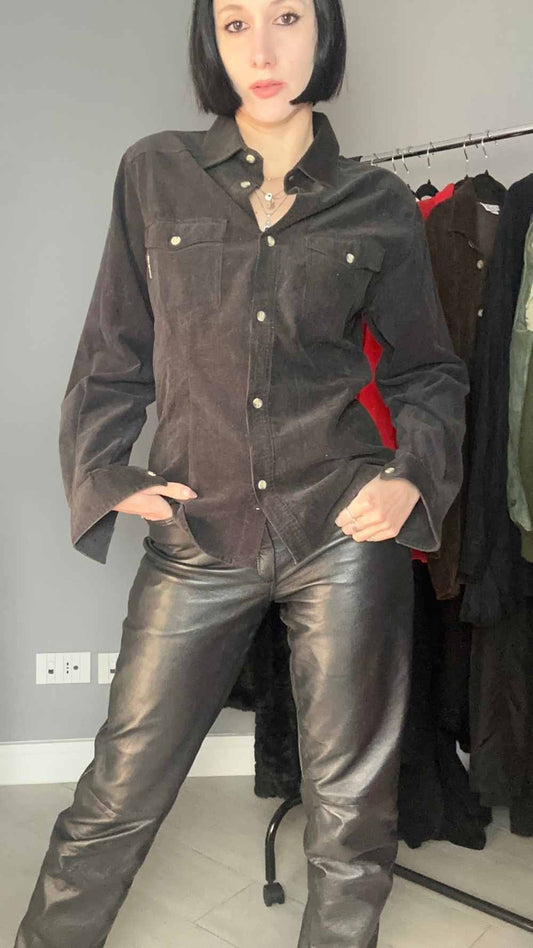 Camicia di velluto a coste