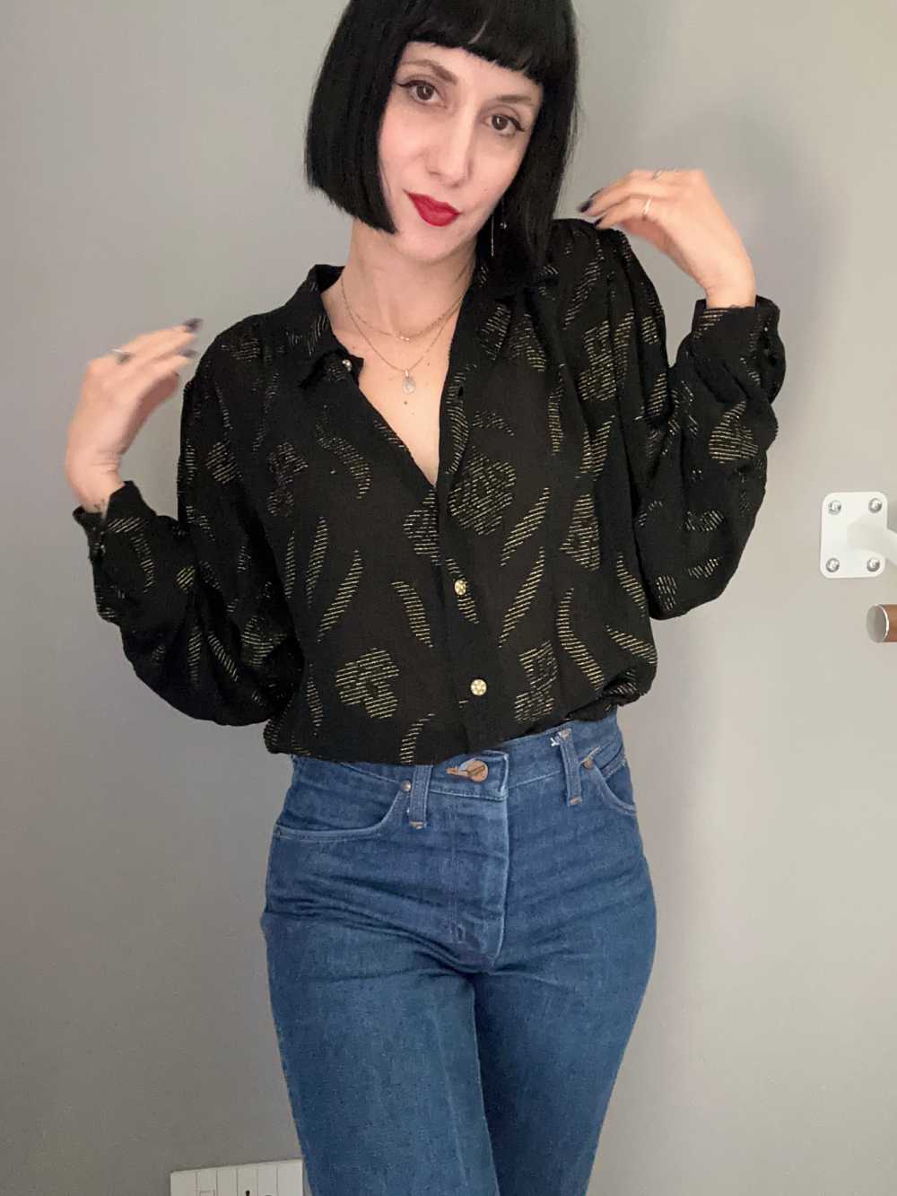 Camicia Courtney semitrasparente