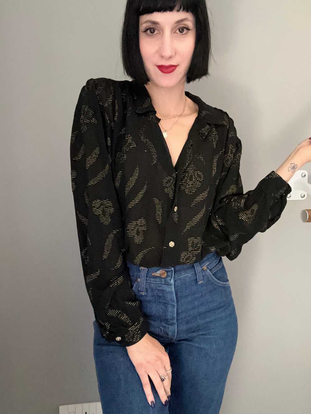 Camicia Courtney semitrasparente