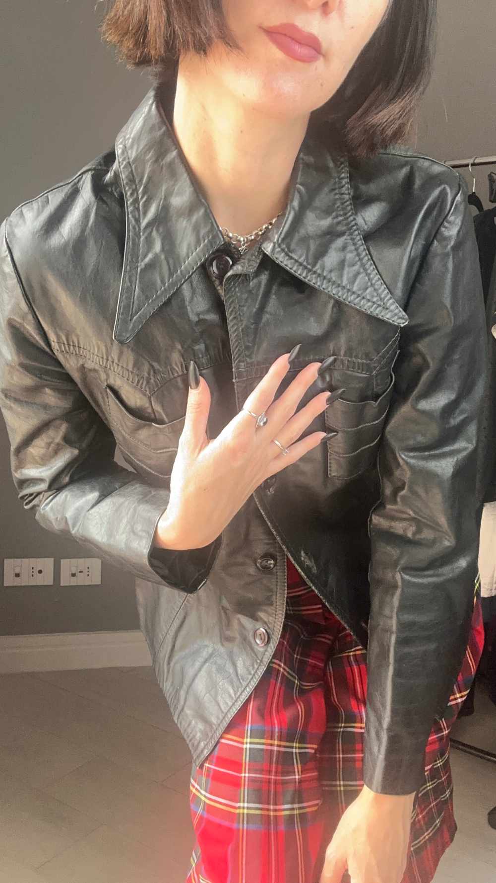 Camicia vera pelle