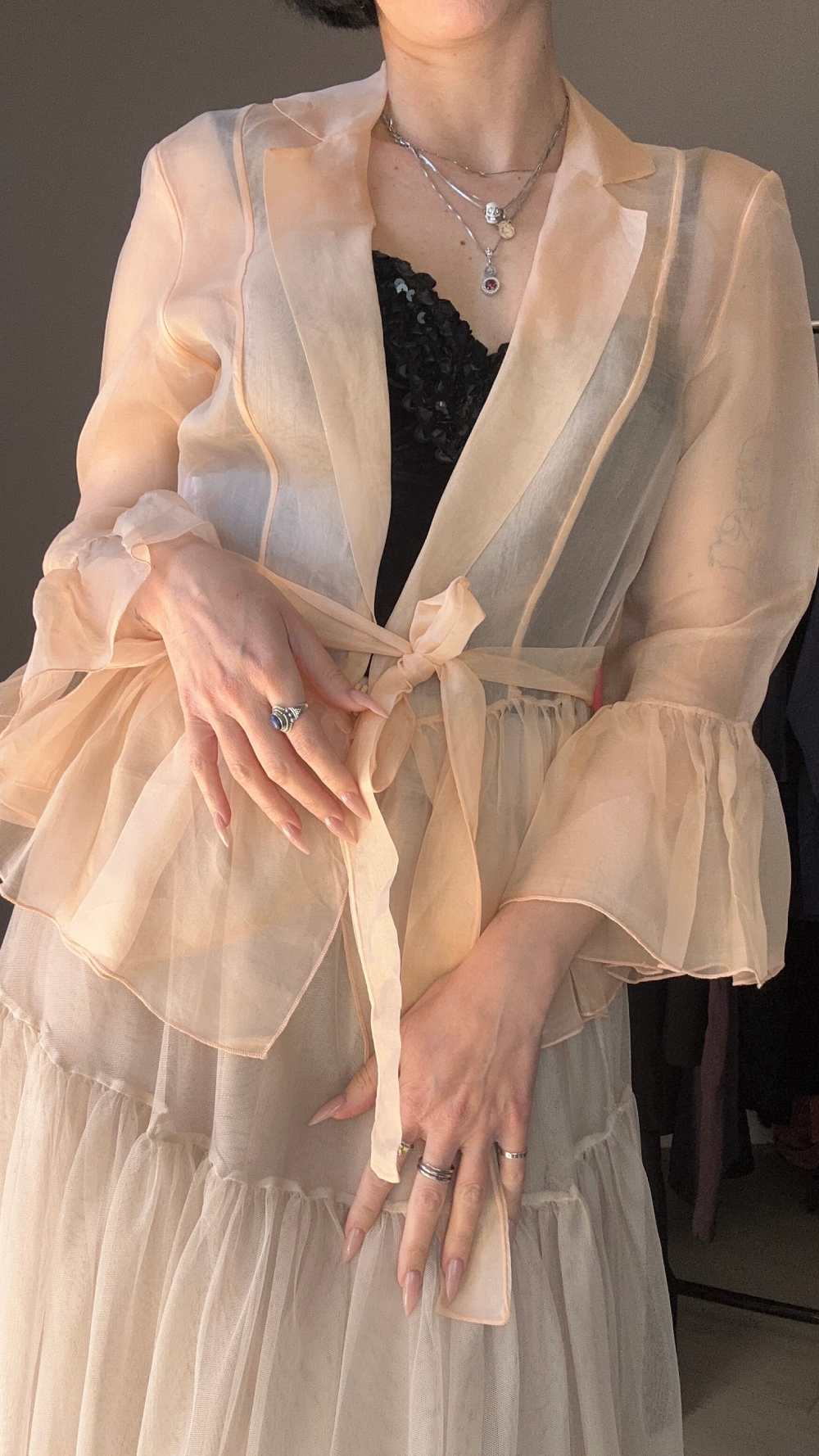 Camicetta in organza