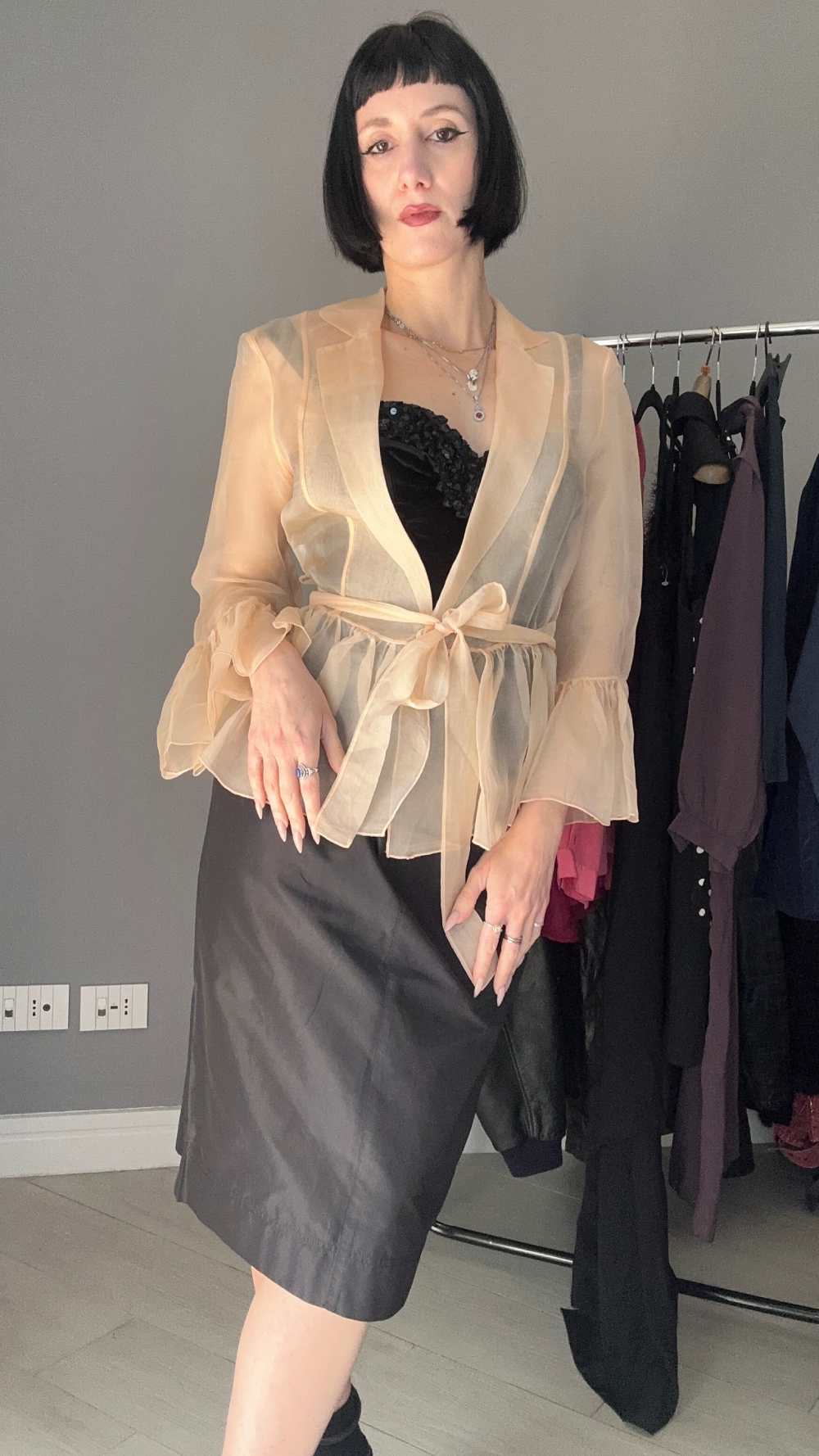 Camicetta in organza