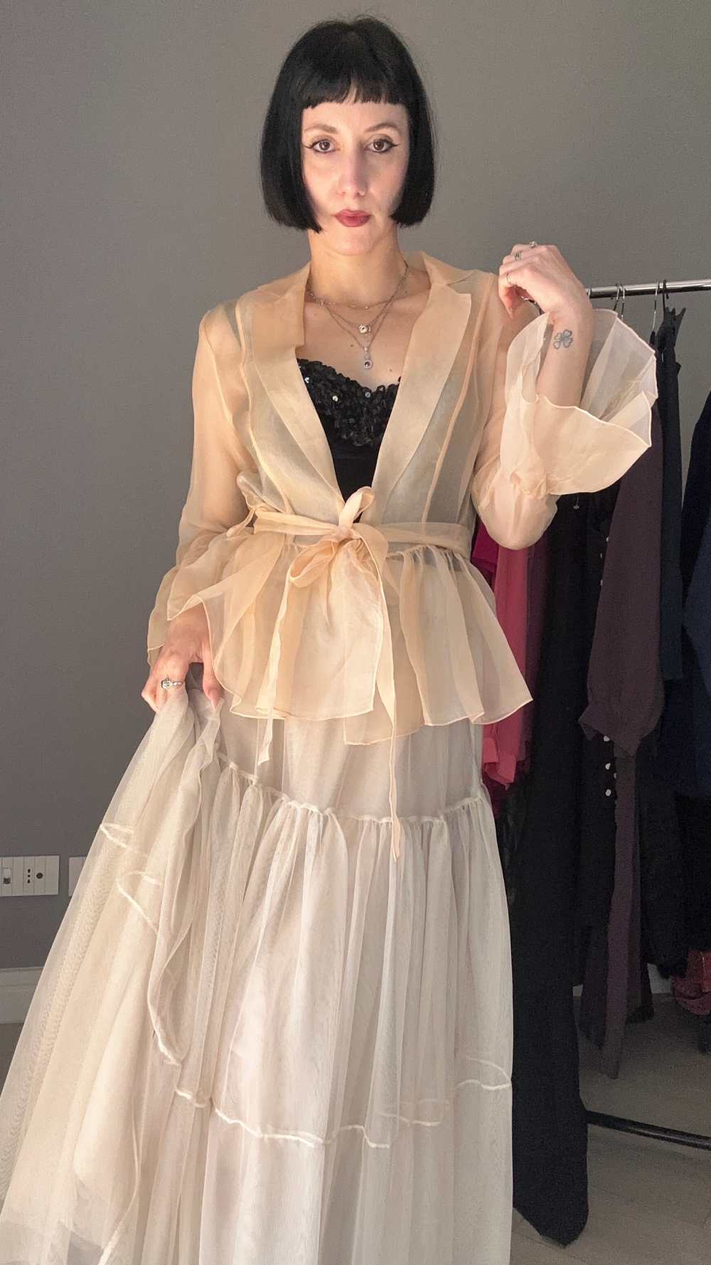Camicetta in organza